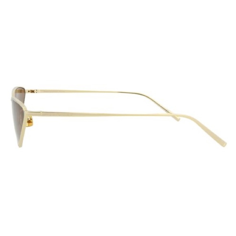 Saint Laurent Gold on Gold Geometric Sunglasses. NWT. - Picture 3 of 6